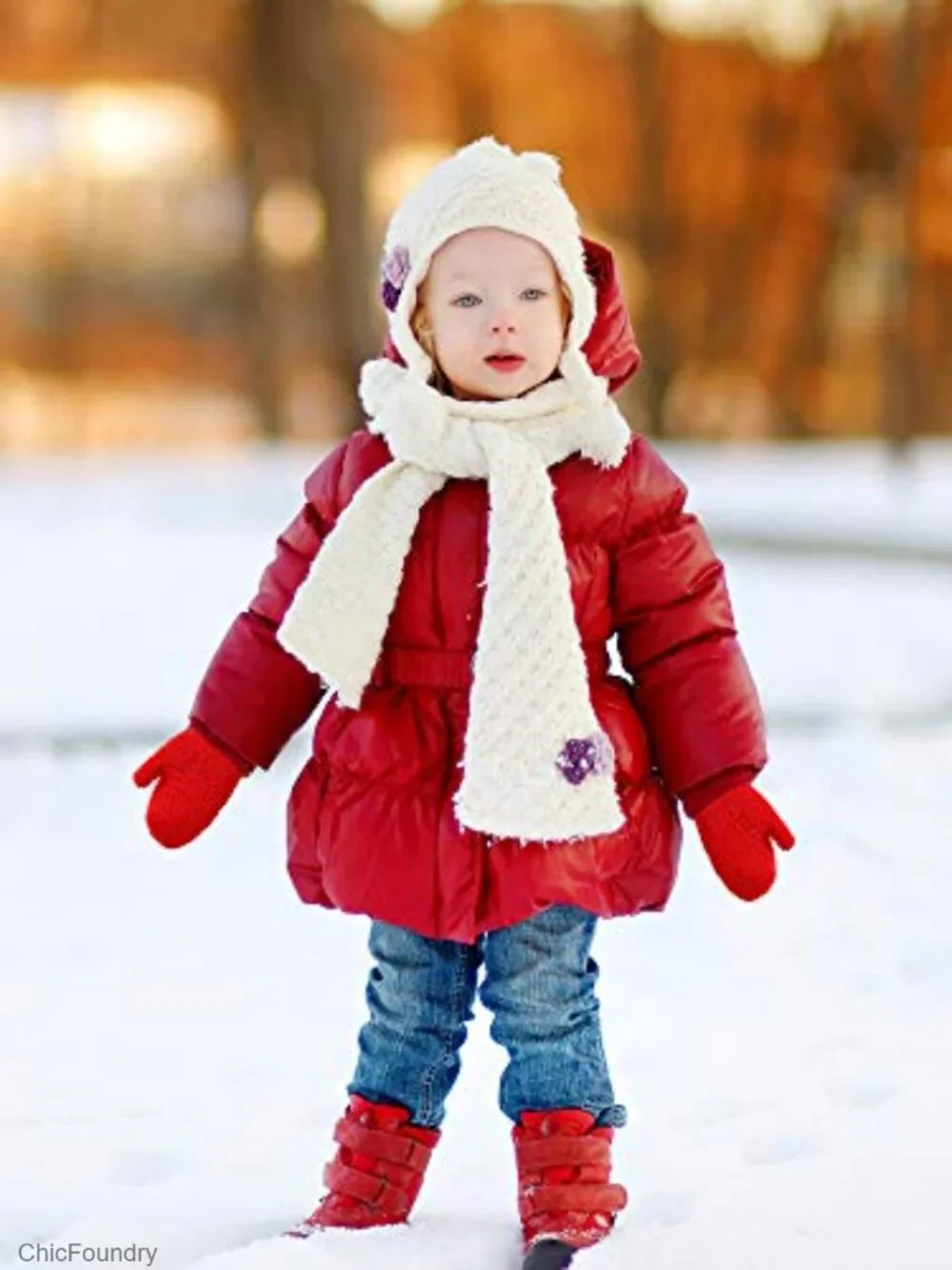 5 Pairs Winter Knit Gloves Stretch Full Finger Mittens for Kids Toddler 1-10
